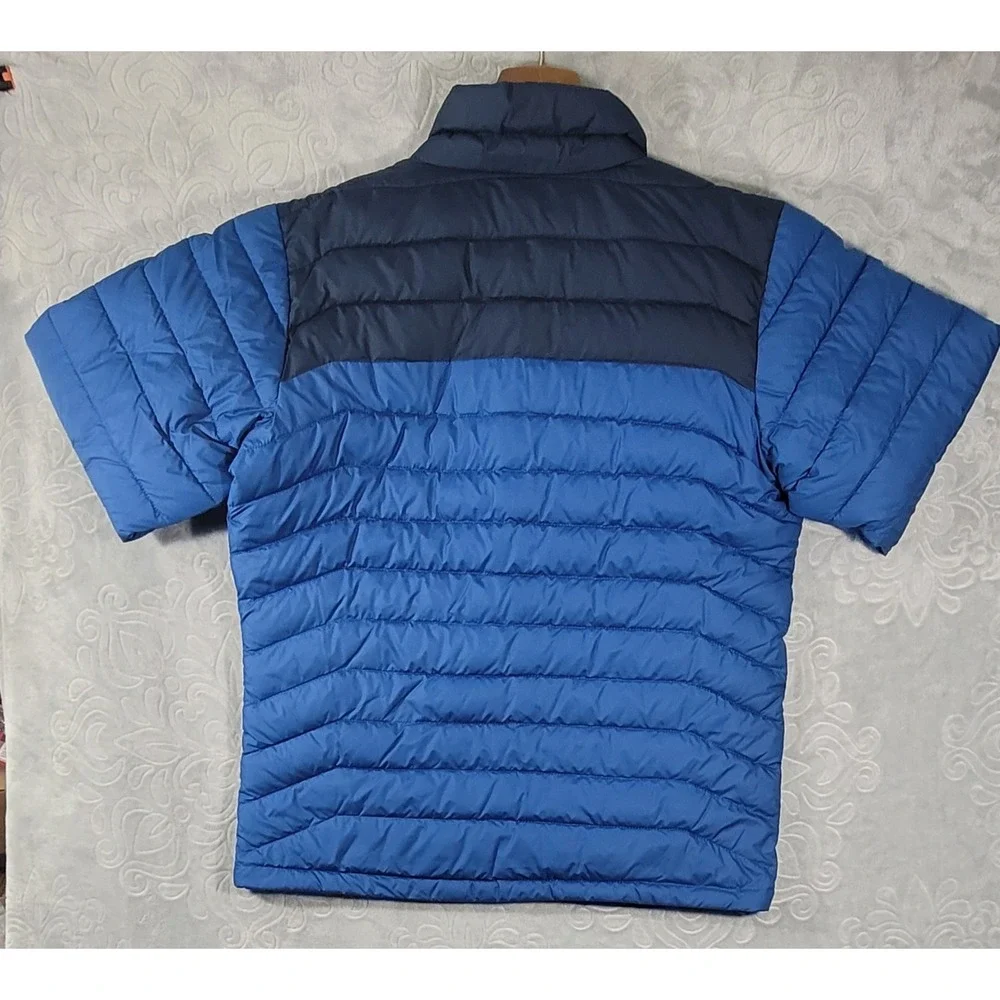 Columbia Men's Powder Lite II Blue Puffer Jacket Size Large Omni-Heat Active Fit